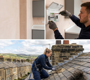 property services, Huddersfield, house extension, roofing, kitchen fitting, landscaping, groundwork, plumbing, electrician, security systems, West Yorkshire